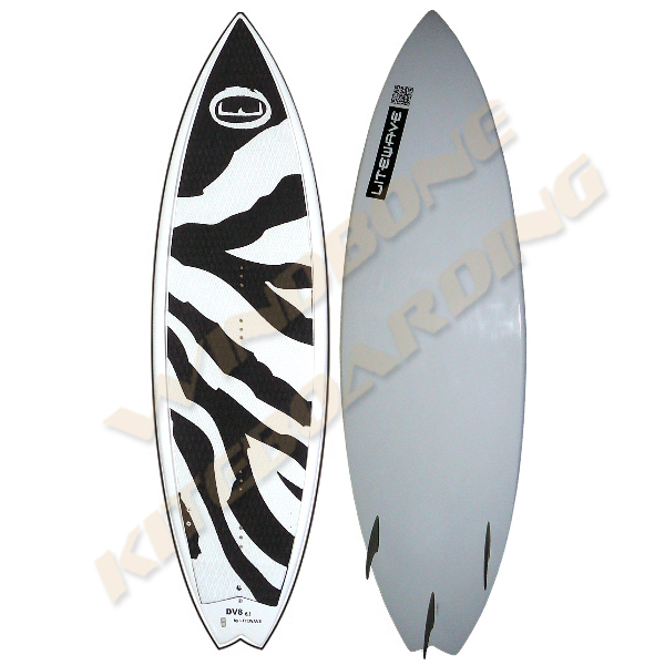 2014 LiteWave DV8 Kitesurfing Surfboard Surf Kite Board Waves - Click Image to Close