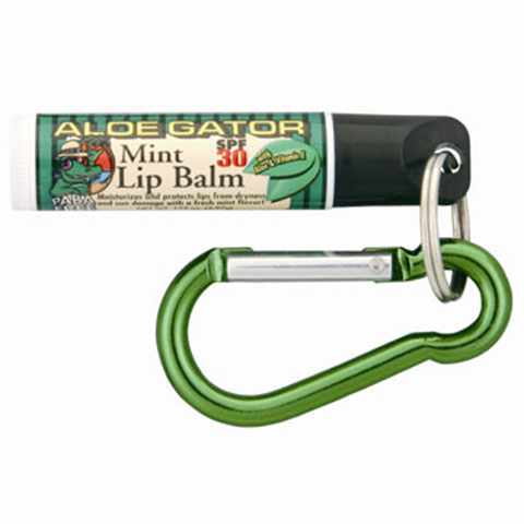 ALoe Gator 30 SPF Lip Balm w/Carabineer - Click Image to Close