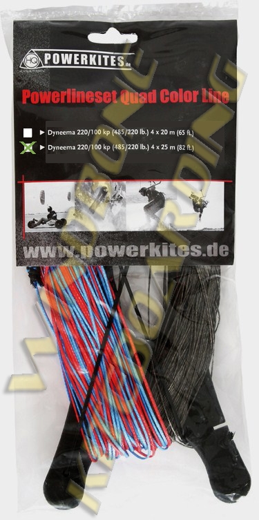 HQ Trainer Kite Replacement 3 Line Set - Hydra 350 Rush 4 Pro - Click Image to Close