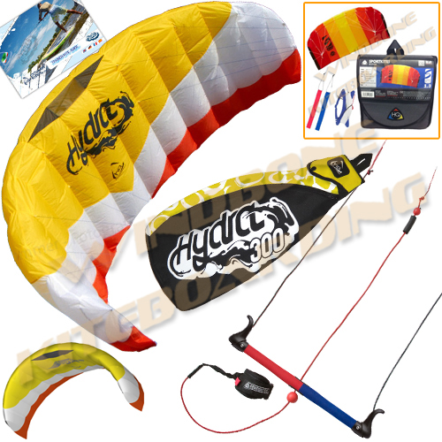 HQ Hydra II 300 V2 3M Water Relaunchable Trainer Kite +FREE Item - Click Image to Close
