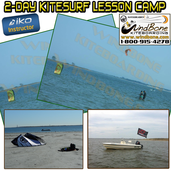 Beginner Kitesurfing 2-Day Lesson Camp - via boat - Click Image to Close